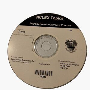 NCLEX Topics Empowerment In Nursing Practice CD Test Prep